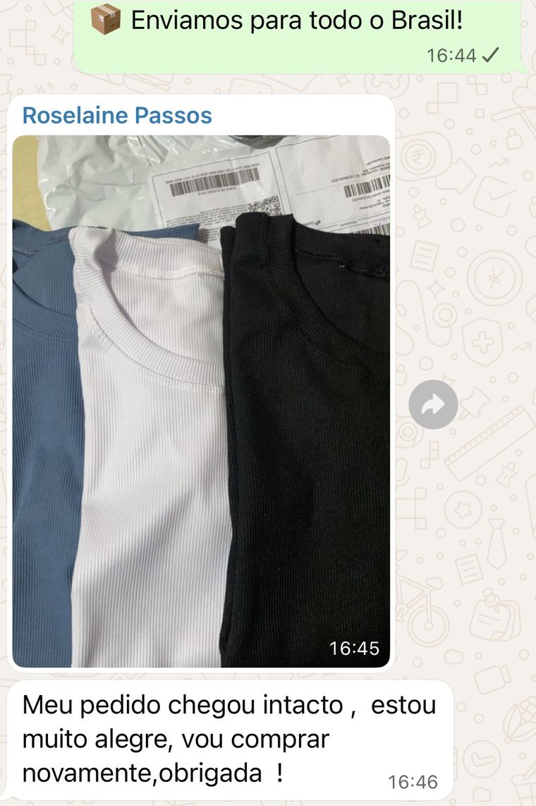 Depoimento de cliente no Grupo VIP: pedido chegou intacto e vai comprar novamente